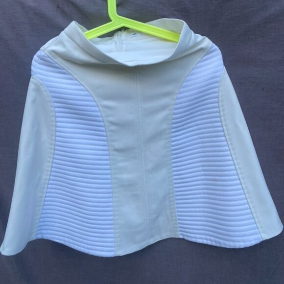 Club Monaco formal White wide A line skirt - Picture 2 of 4